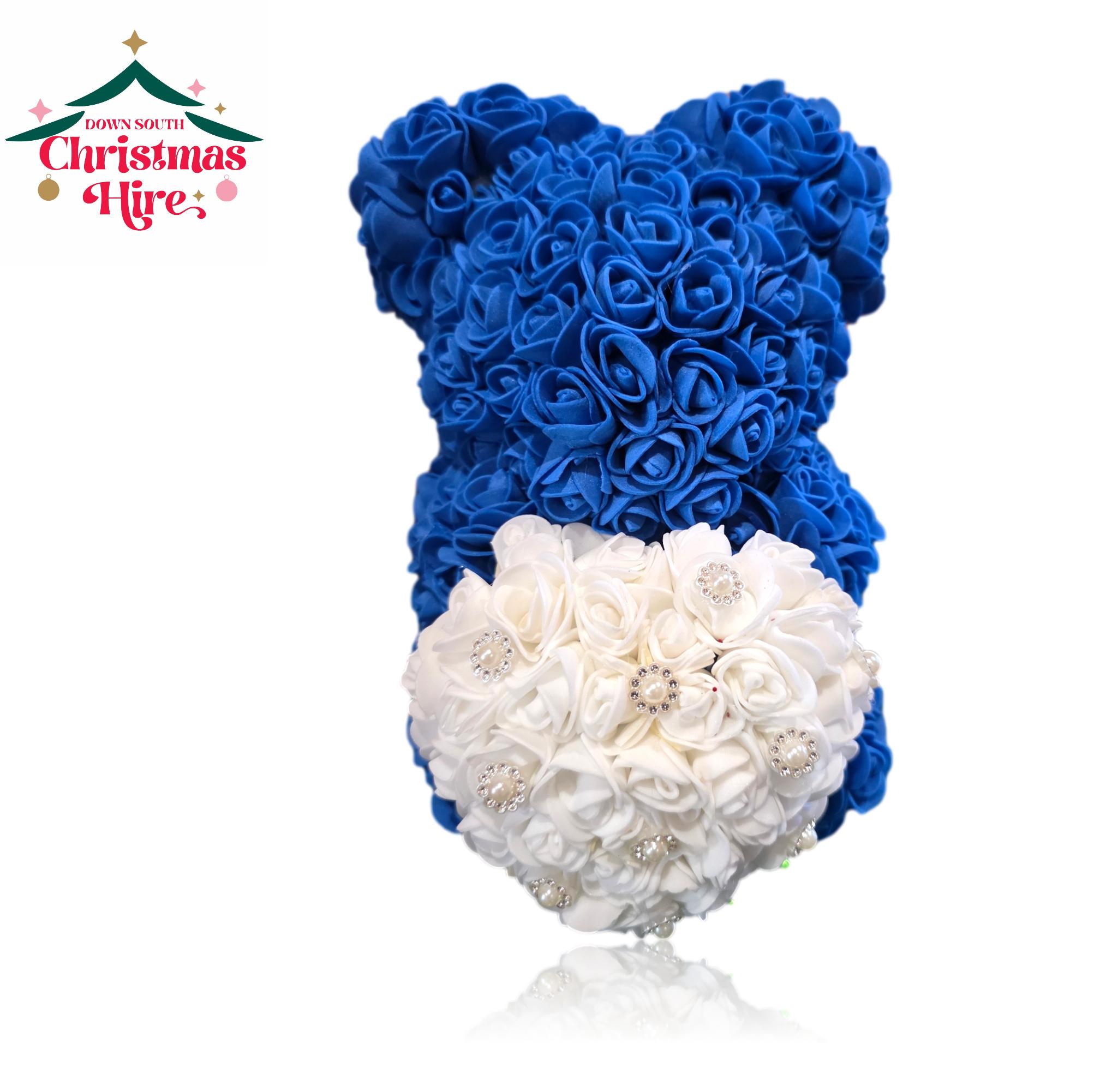 The Royal Blue Rose Bear 🤍💙